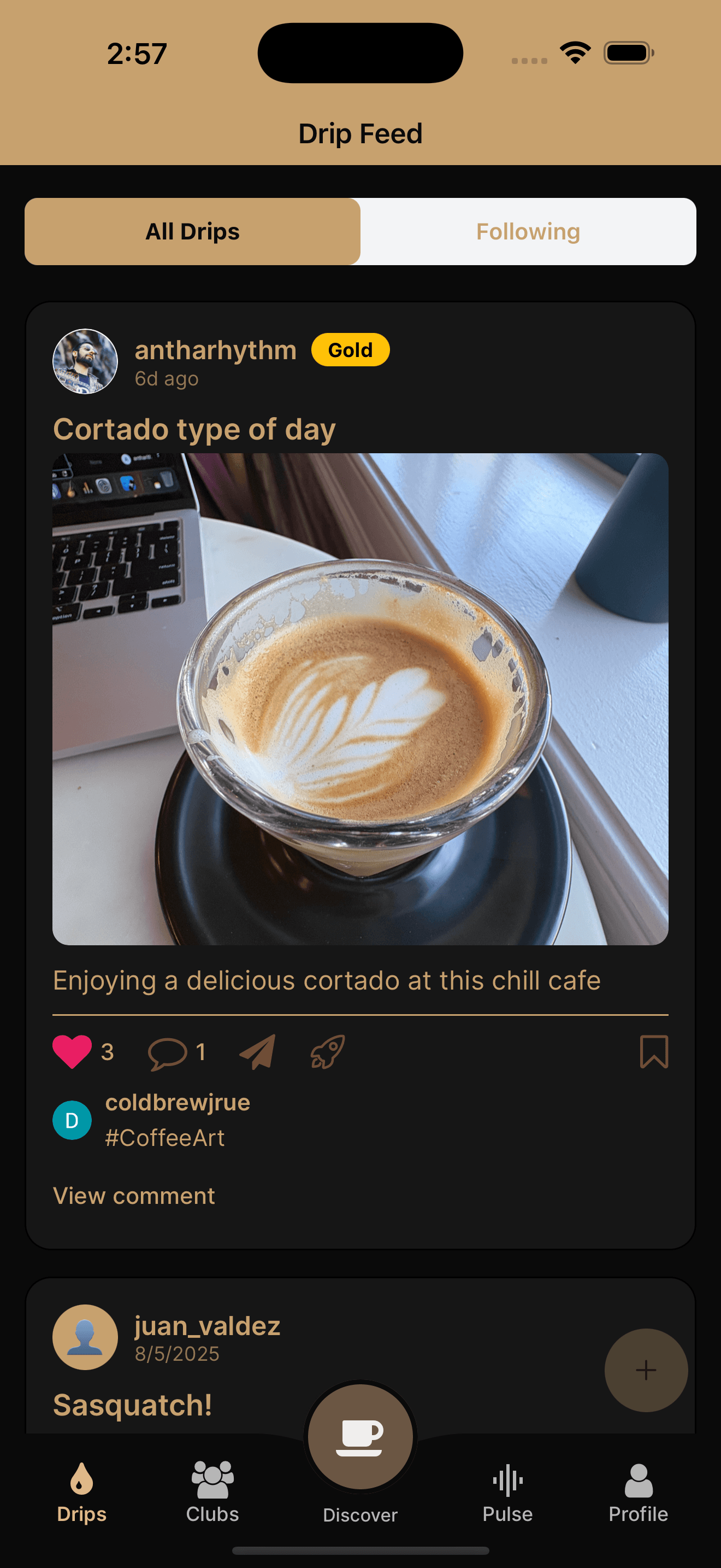 Cortado Drip Feed