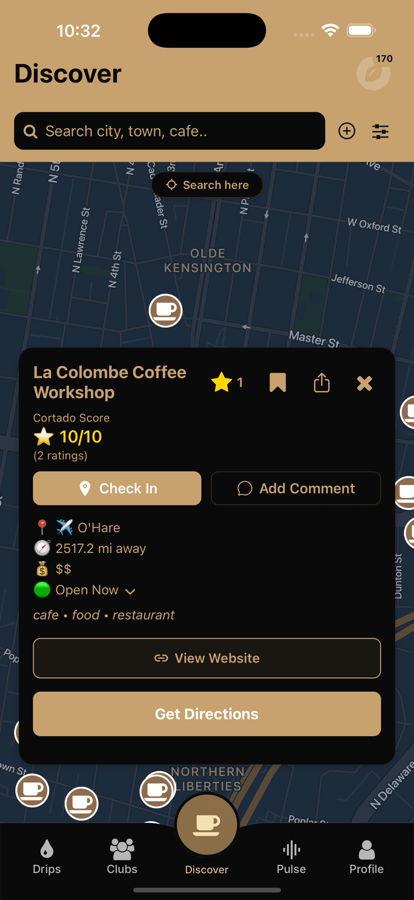 Cortado Discover Map